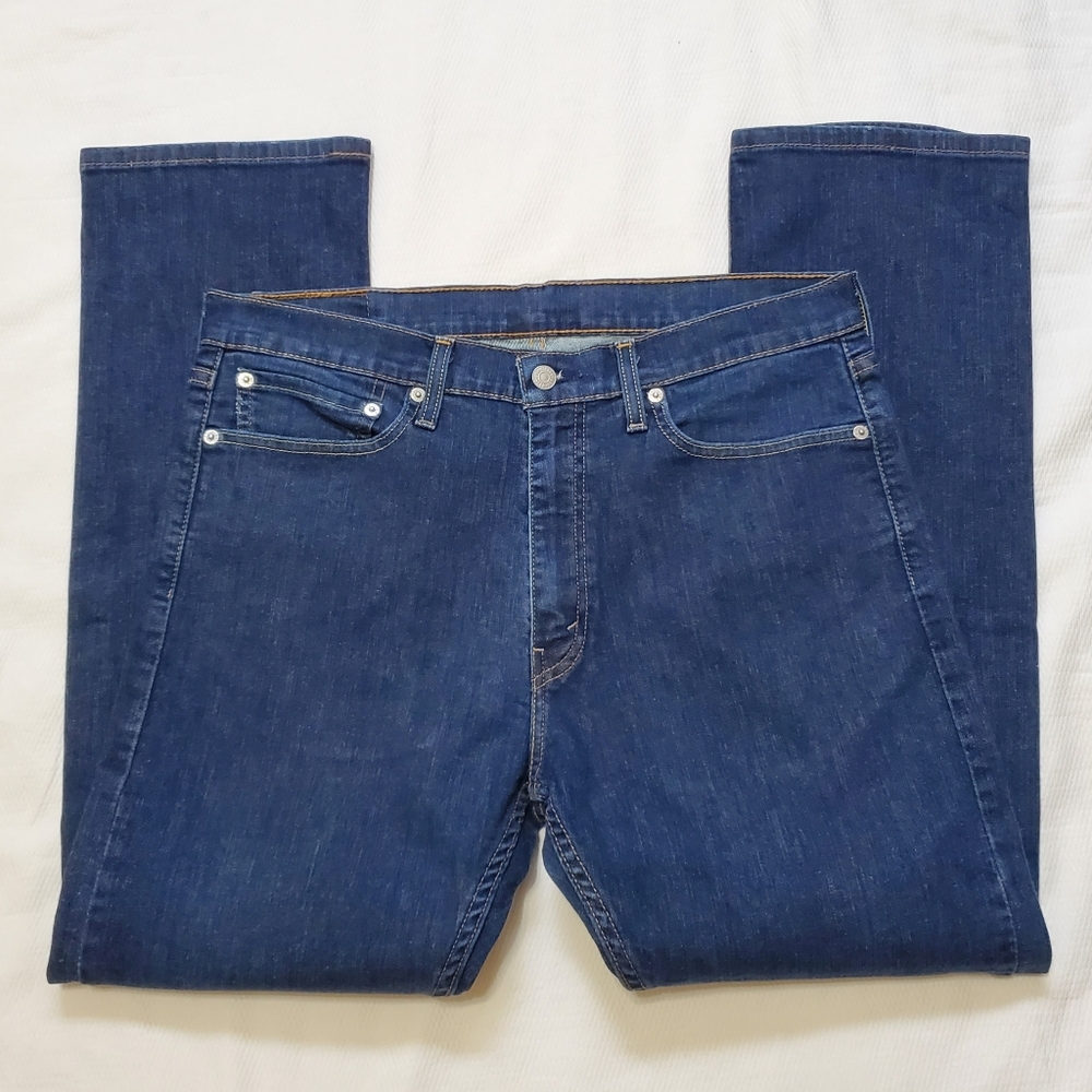 Levi's 513 Slim Straight Jeans Mens 34 Waist - Picture 4 of 8